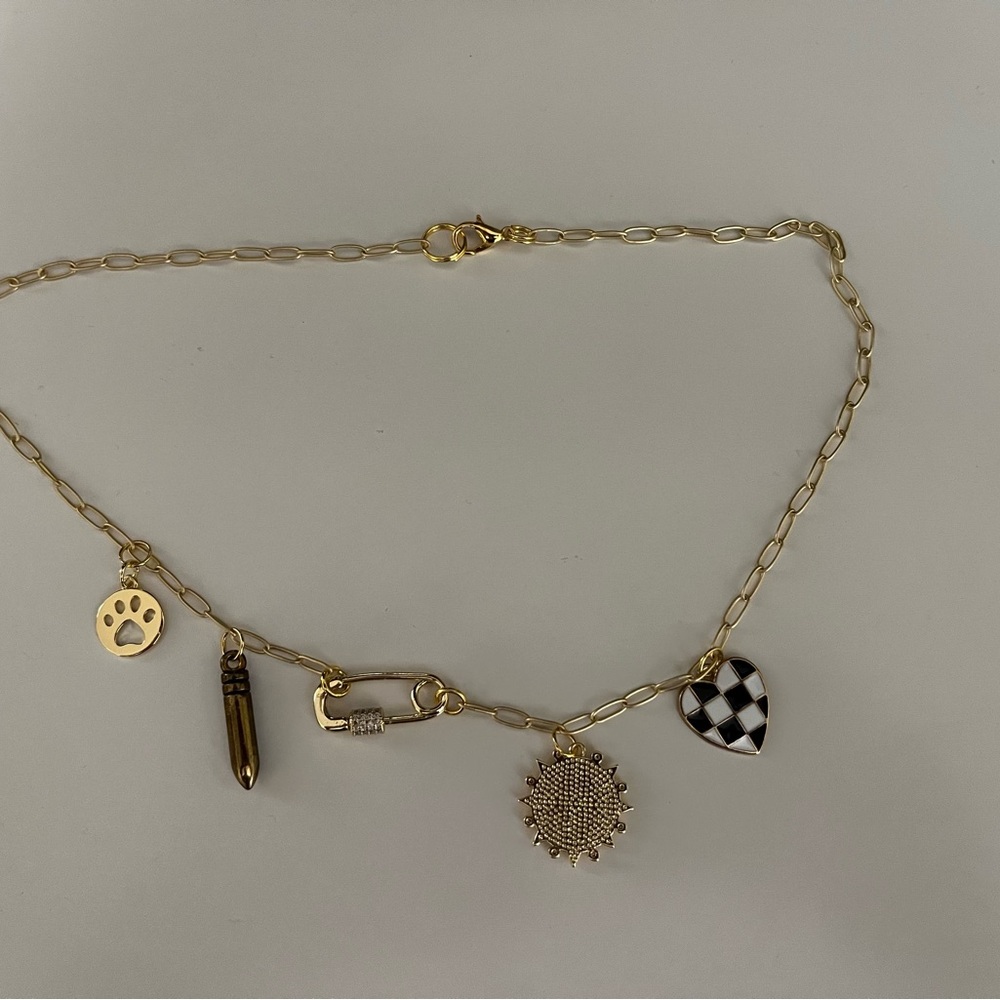 Gold Charm Necklace